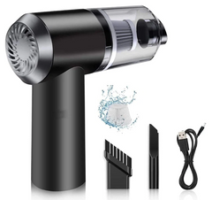 2 in 1 wireless vacuum cleaner – 120w handheld usb rechargeable for home & car (1 pc)