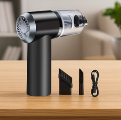 2 in 1 wireless vacuum cleaner – 120w handheld usb rechargeable for home & car (1 pc)