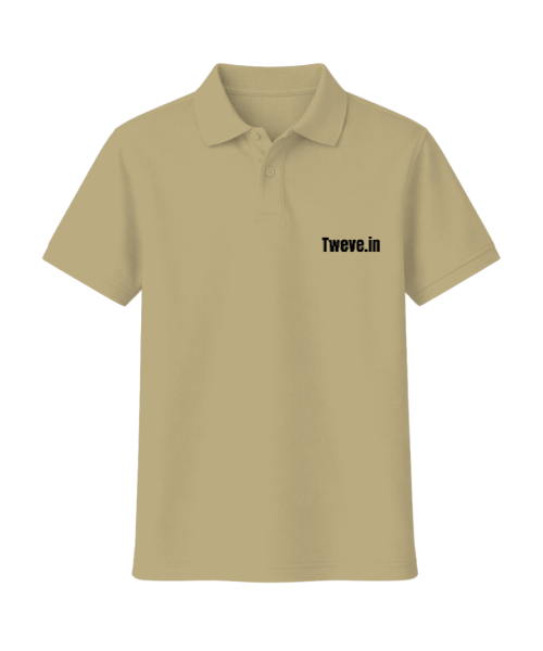 Twelve.in Essential Off-White Regular Fit Polo T-Shirt