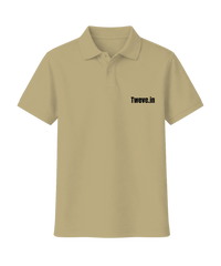 Twelve.in Essential Off-White Regular Fit Polo T-Shirt